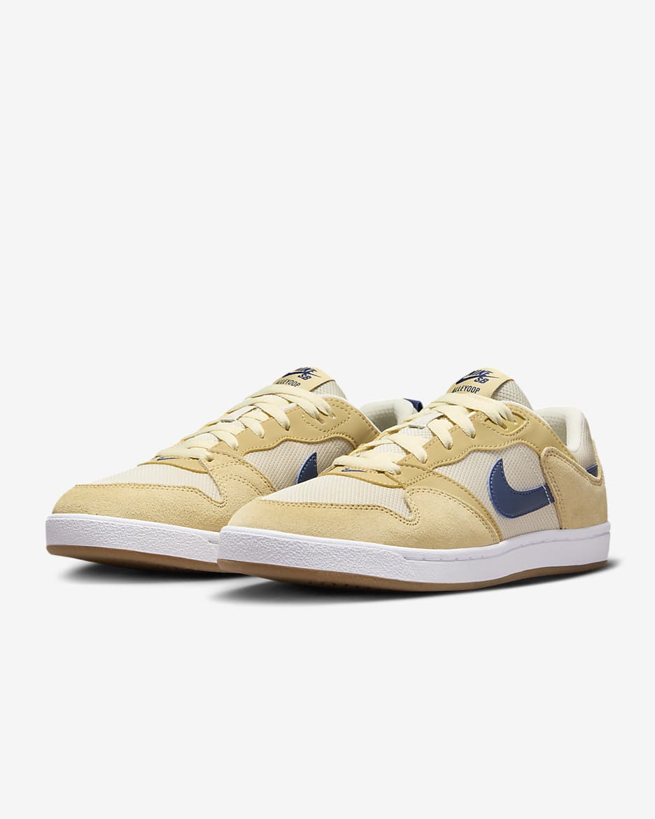 Nike SB Alleyoop Zapatillas de skateboard - Club Gold/Fossil/Blanco/Midnight Navy