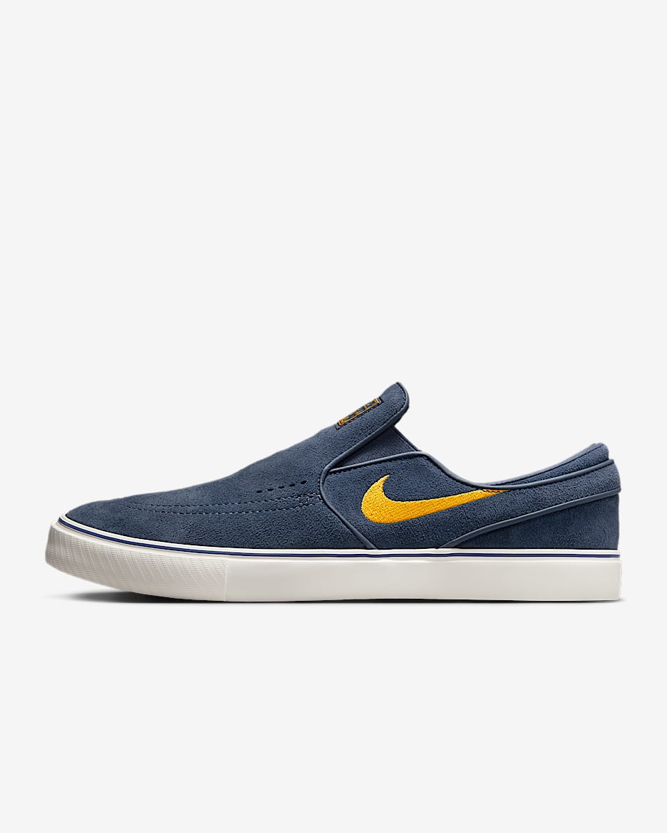 Nike SB Janoski+ Slip Skate Shoes - Thunder Blue/Thunder Blue/Sail/Sundial