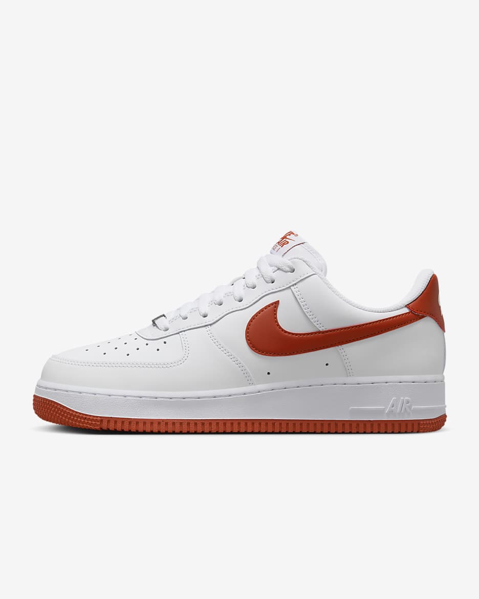 รองเท้าผู้ชาย Nike Air Force 1 '07 - ขาว/ขาว/Dragon Red