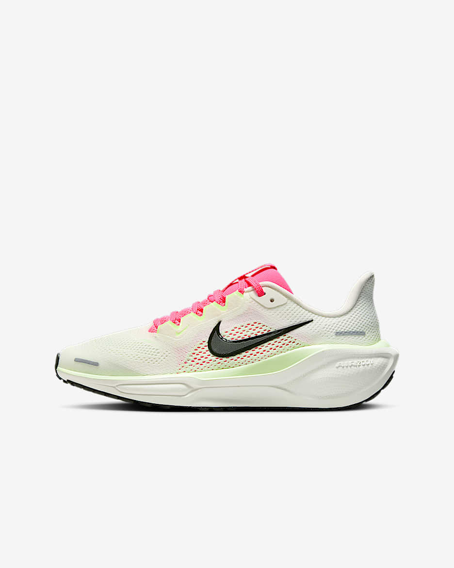 Chaussure de running sur route Nike Pegasus 41 pour ado - Sail/Hyper Pink/Bright Crimson/Sequoia