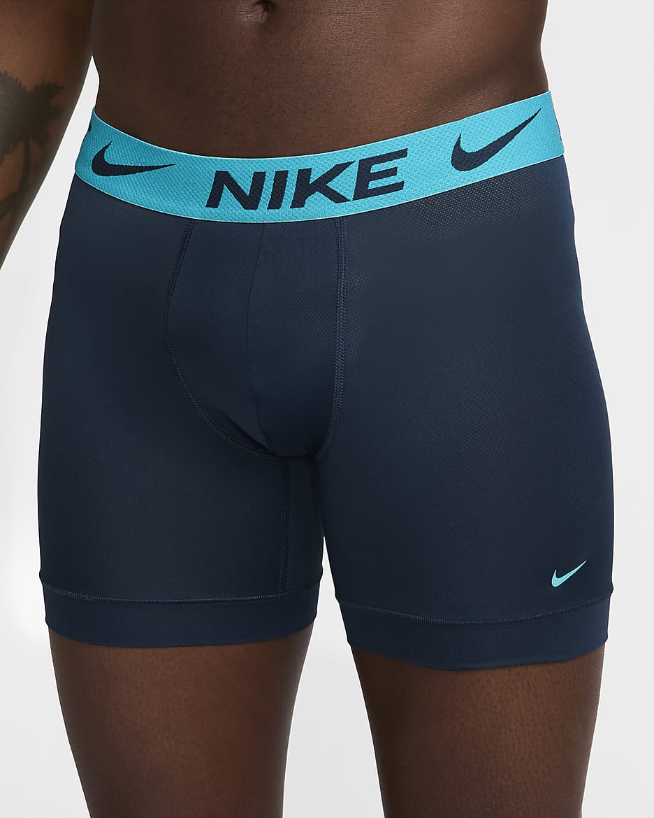 Nike Dri-FIT ADV Micro Men's Boxer Briefs (3-Pack) - Ocean Blue