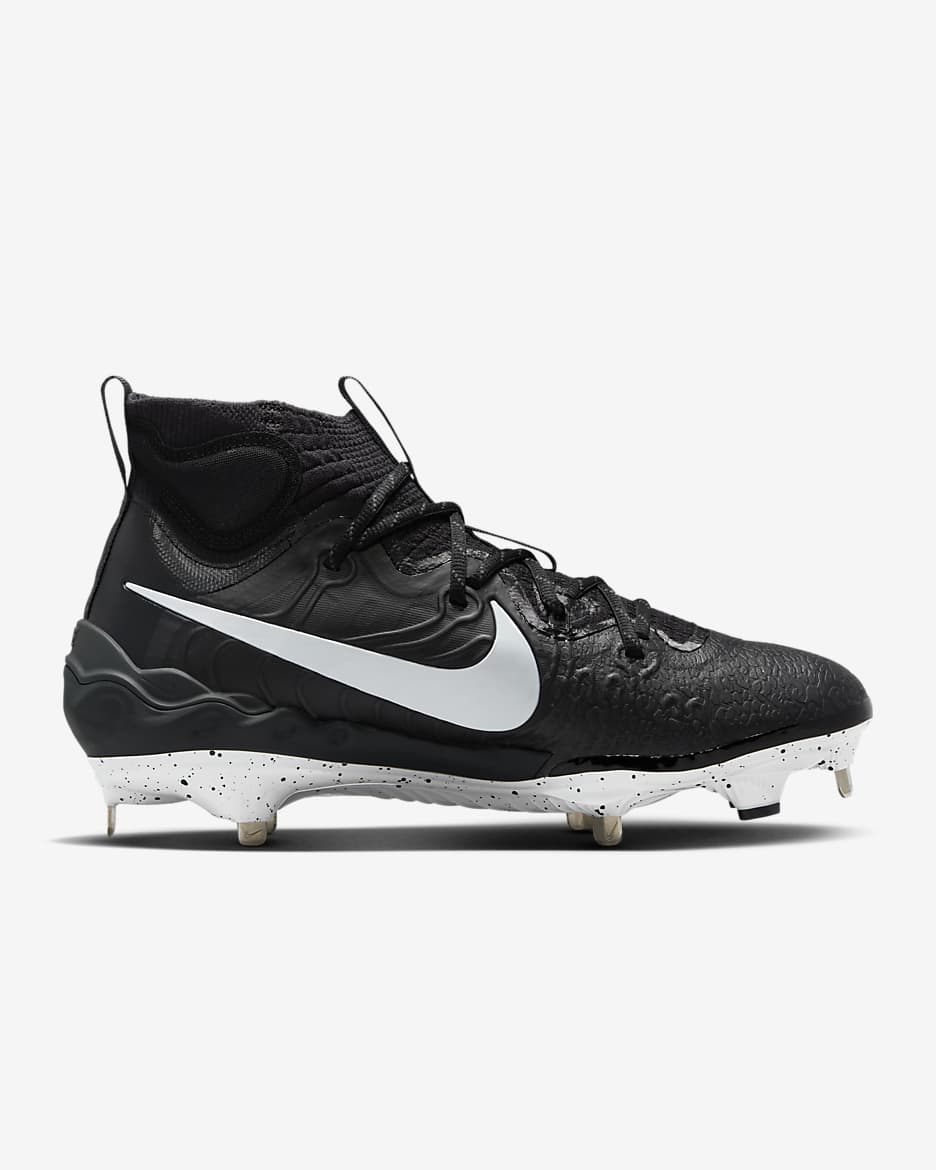 Tacos de béisbol para hombre Nike Alpha Huarache NXT - Negro/Gris humo oscuro/Blanco