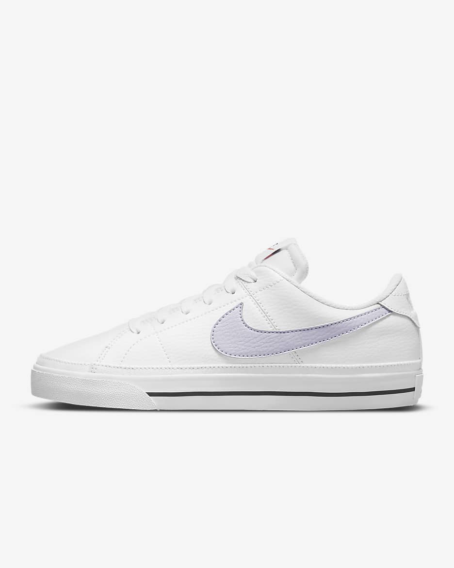 NikeCourt Legacy Women's Shoes - White/Black/Team Orange/Pure Violet