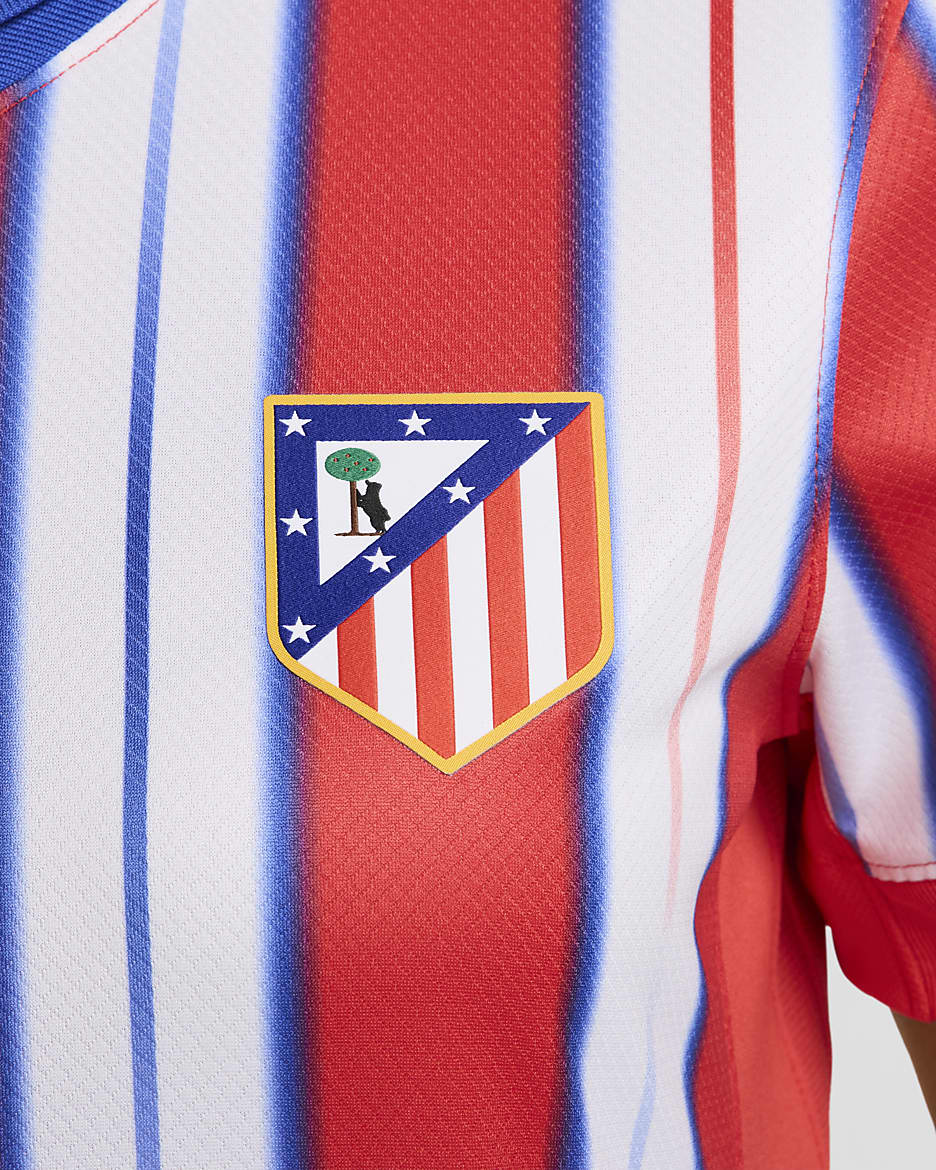 Club Atlético de Madrid 2024/25 Stadium Home Nike Dri-FIT Replica-fodboldtrøje til kvinder - Hyper Royal/Light Crimson/hvid