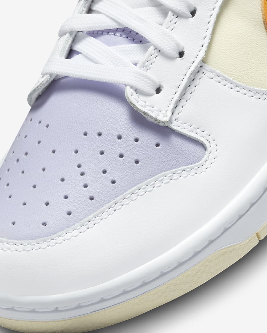 Nike Dunk Low Women's Shoes - White/Light Lemon Twist/Electric Algae/Sundial