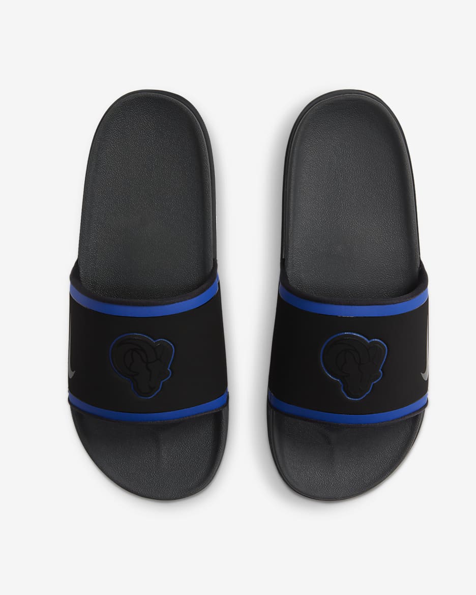 Nike Offcourt (NFL Los Angeles Rams) Slide - Black/Hyper Royal/Midwest Gold/Anthracite