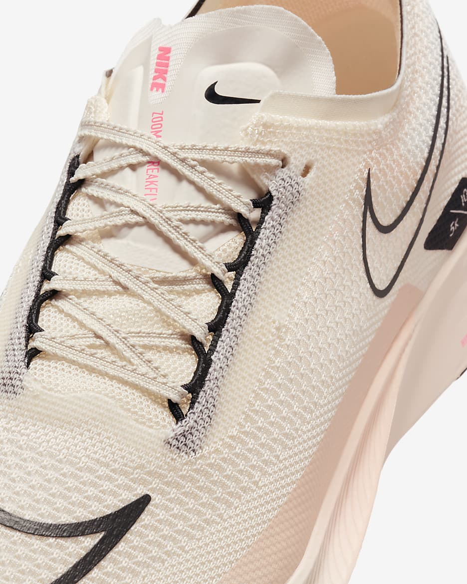 Nike Streakfly Road Racing Shoes - Pale Ivory/Guava Ice/Black