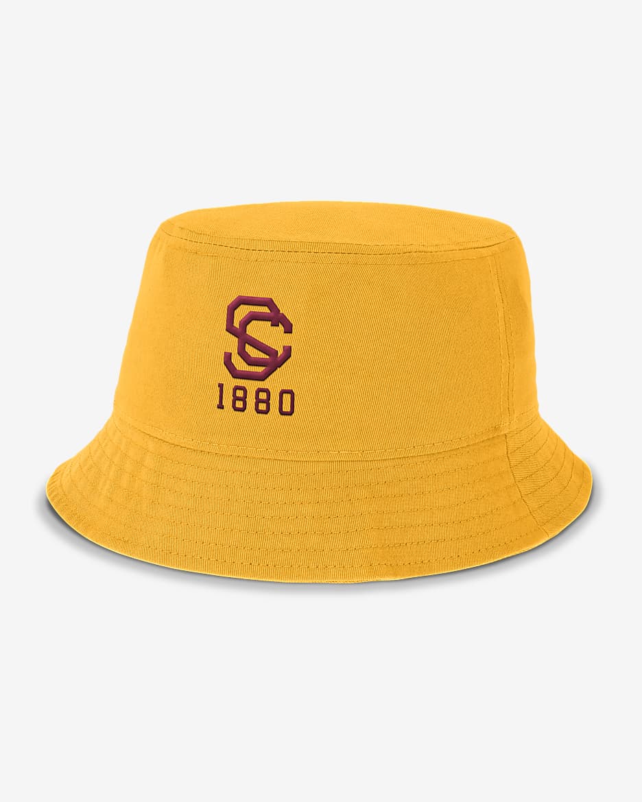 USC Trojans Legacy Apex Men's Nike College Bucket Hat - University Gold