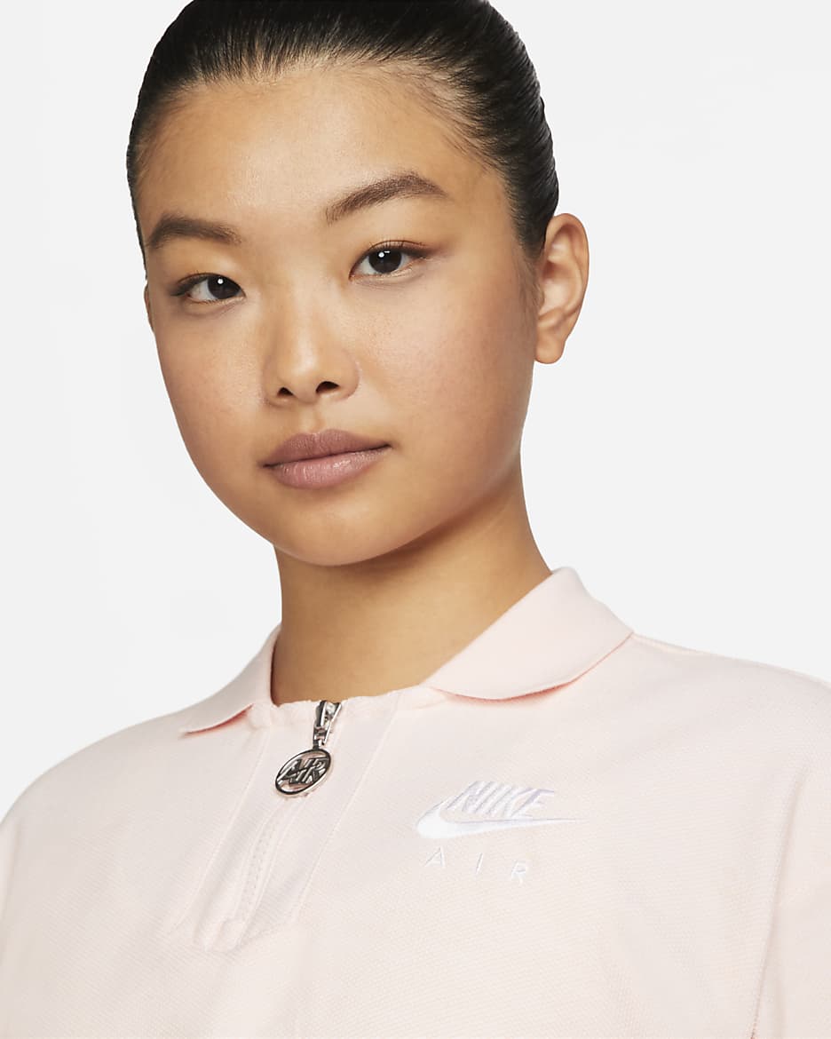 Nike Air Women's Pique Polo - Atmosphere/White