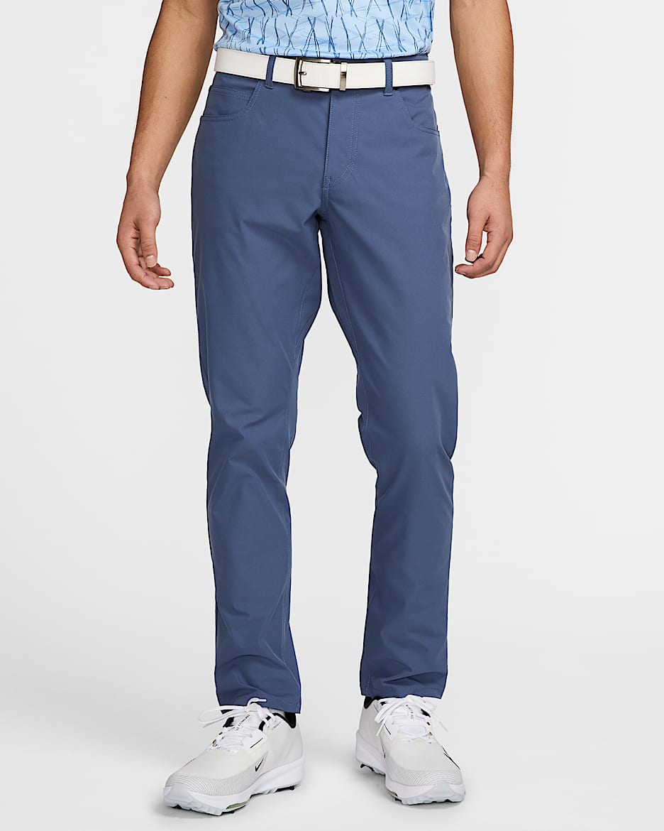 Pantalones de golf de ajuste slim de 5 bolsillos para hombre Nike Tour - Azul difuso/Azul difuso