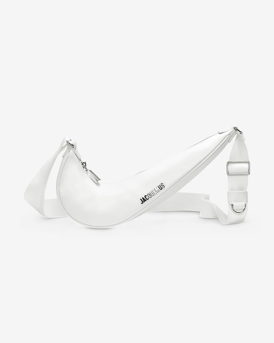 Nike x Jacquemus Le Swoosh Cross-Body Bag - White/White/Shiny Silver