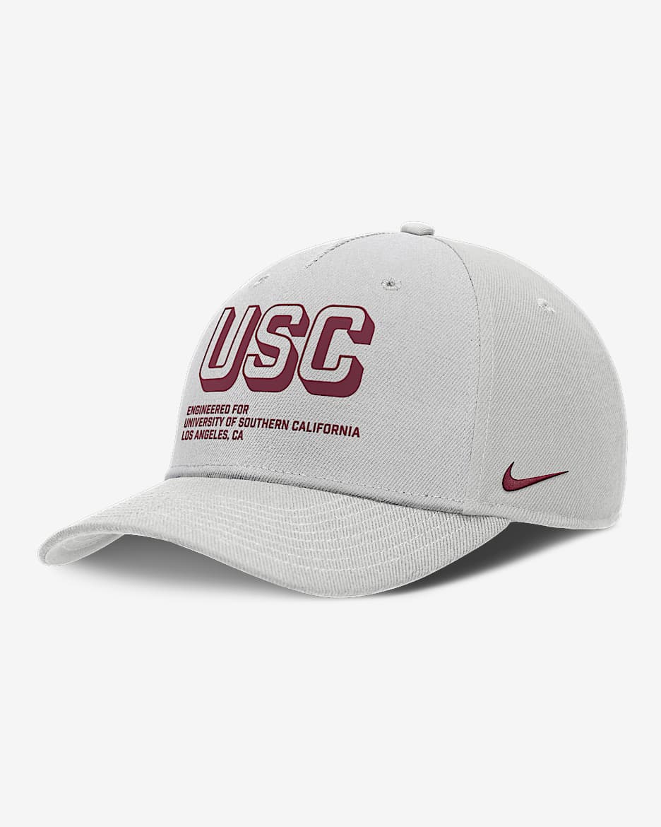 USC On-Field Primetime Rise Men's Nike College Adjustable Hat - Grey