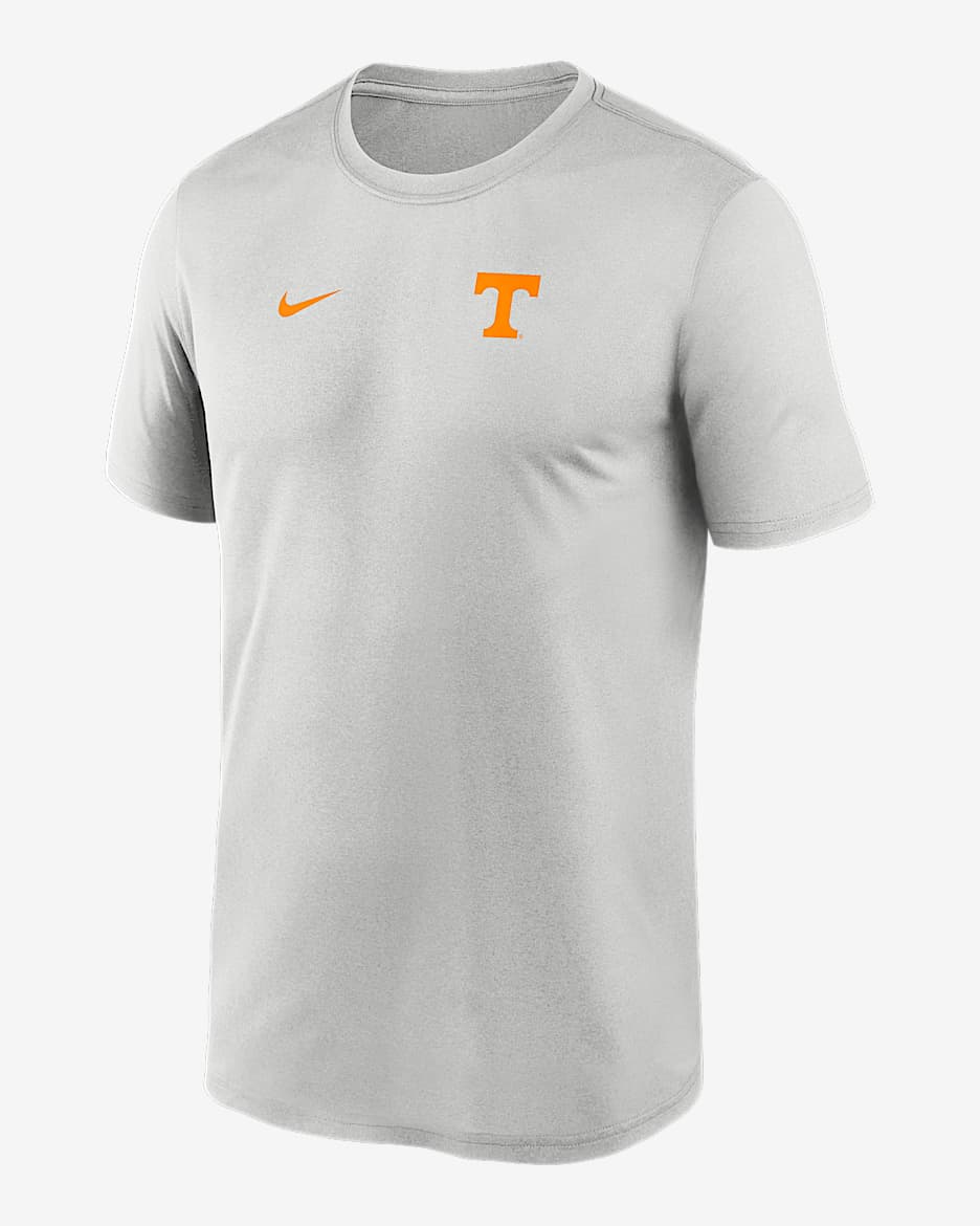 Playera universitaria Nike Dri-FIT para hombre Tennessee Sideline Legend Small Logo - Gris