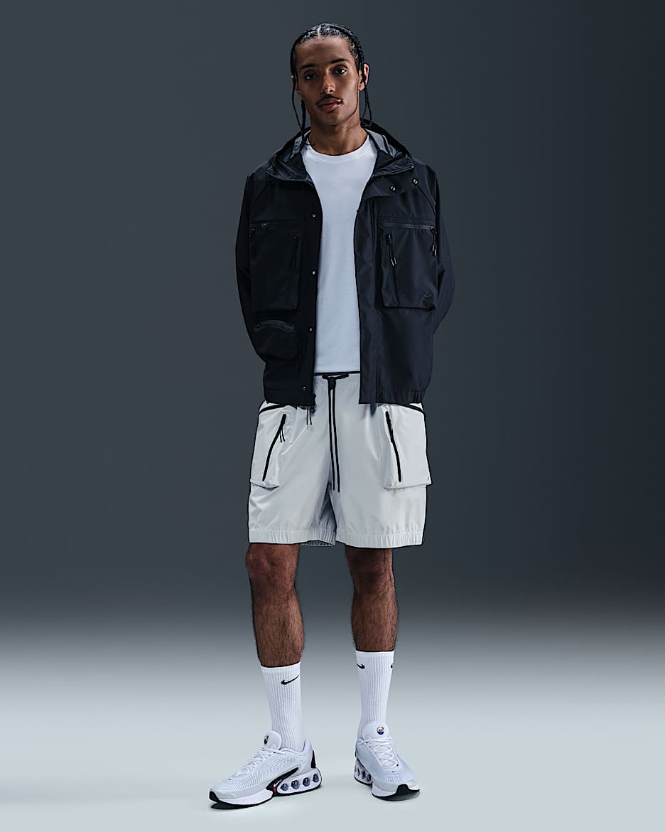 Shorts superligeros para hombre Nike Tech - Blanco cumbre/Negro