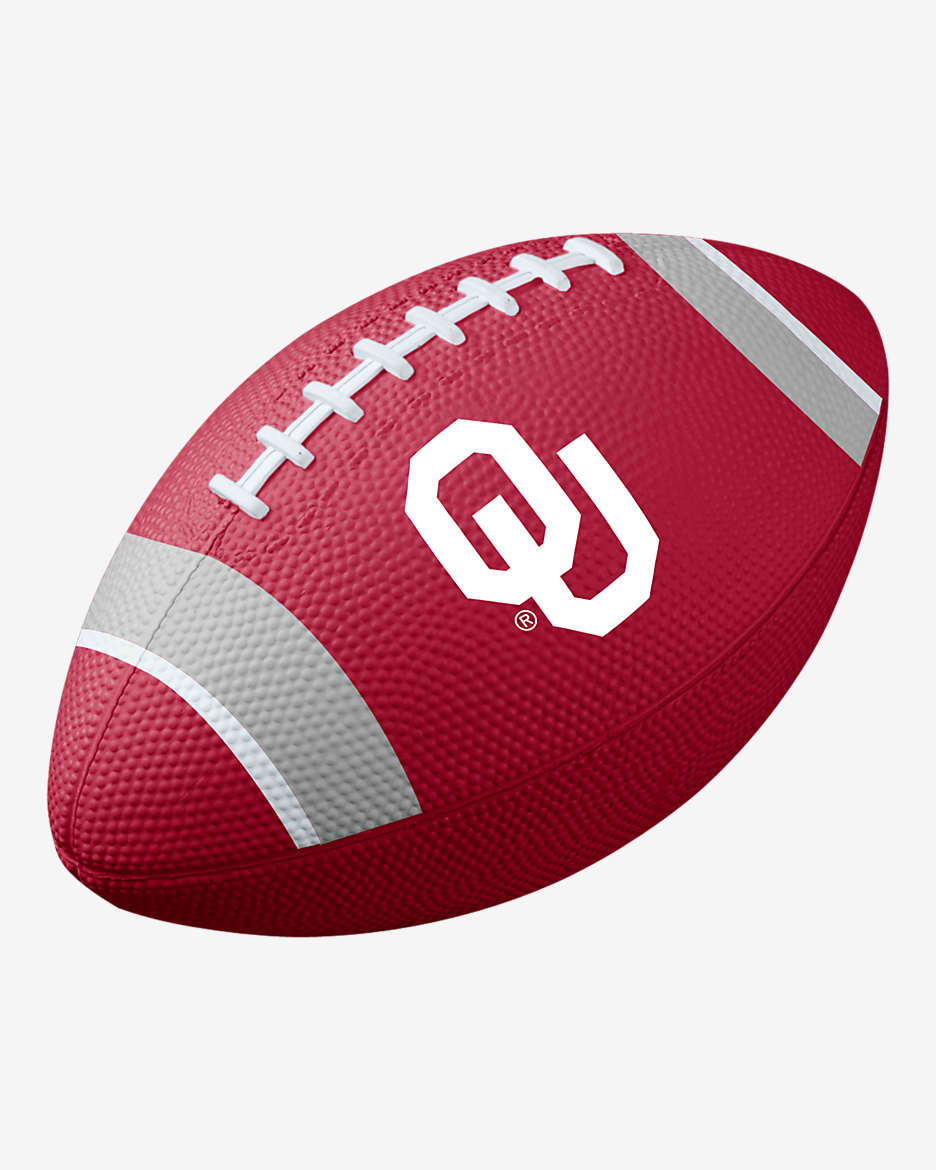 Oklahoma Nike College Mini Football - Crimson