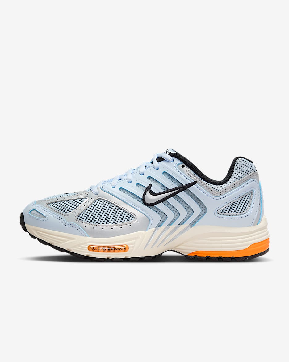 Tenis para mujer Nike Air Pegasus 2005 - Tinte azul/Naranja total/Leche de coco/Platino metalizado