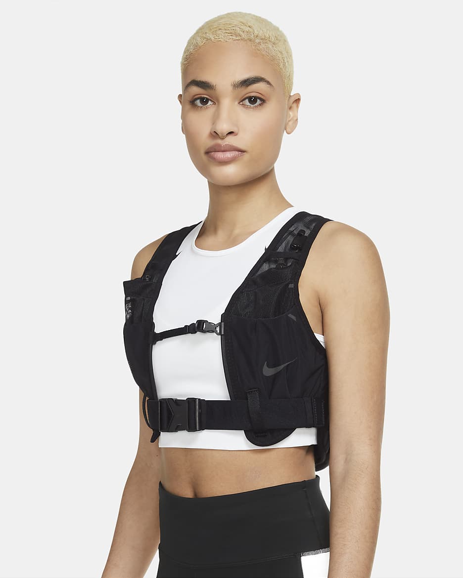 Chaleco de running plegable Nike Transform - Negro/Negro