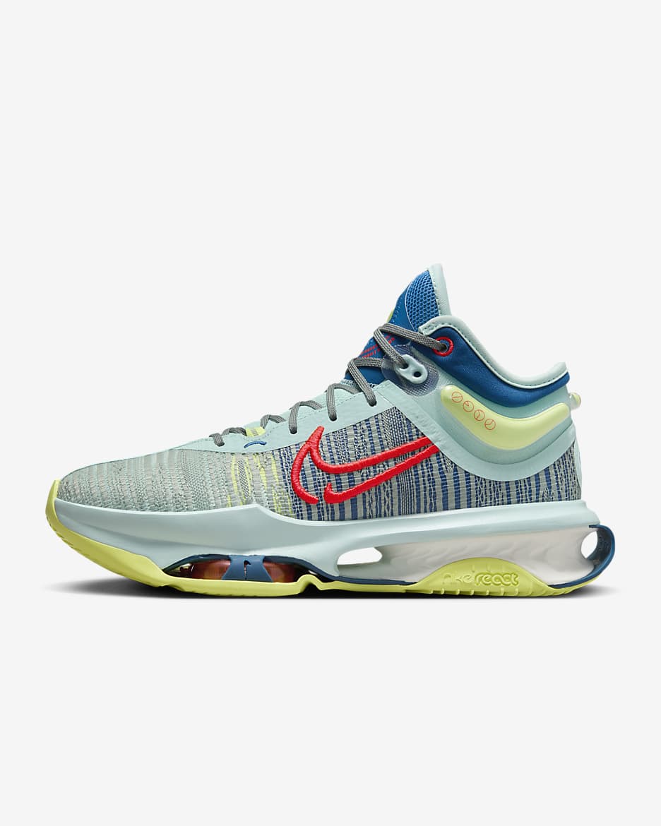 Nike G.T. Jump 2 Men's Basketball Shoes - Mica Green/Jade Ice/Industrial Blue/Bright Crimson