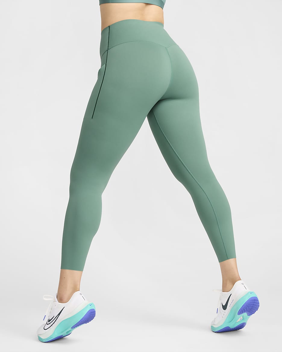 Leggings de 7/8 de tiro alto y sujeción media con bolsillos para mujer Nike Universa - De costa a costa