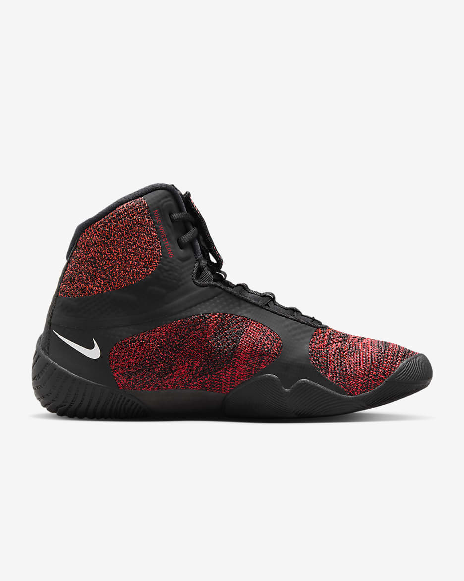 Tenis de lucha para hombre Nike Tawa - Negro/Rojo órbita/Carmesí brillante/Blanco