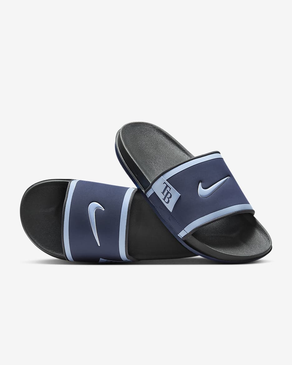 Chanclas Offcourt Nike Offcourt (Tampa Bay Rays) - Azul marino medianoche/Gris humo oscuro/Azul valor