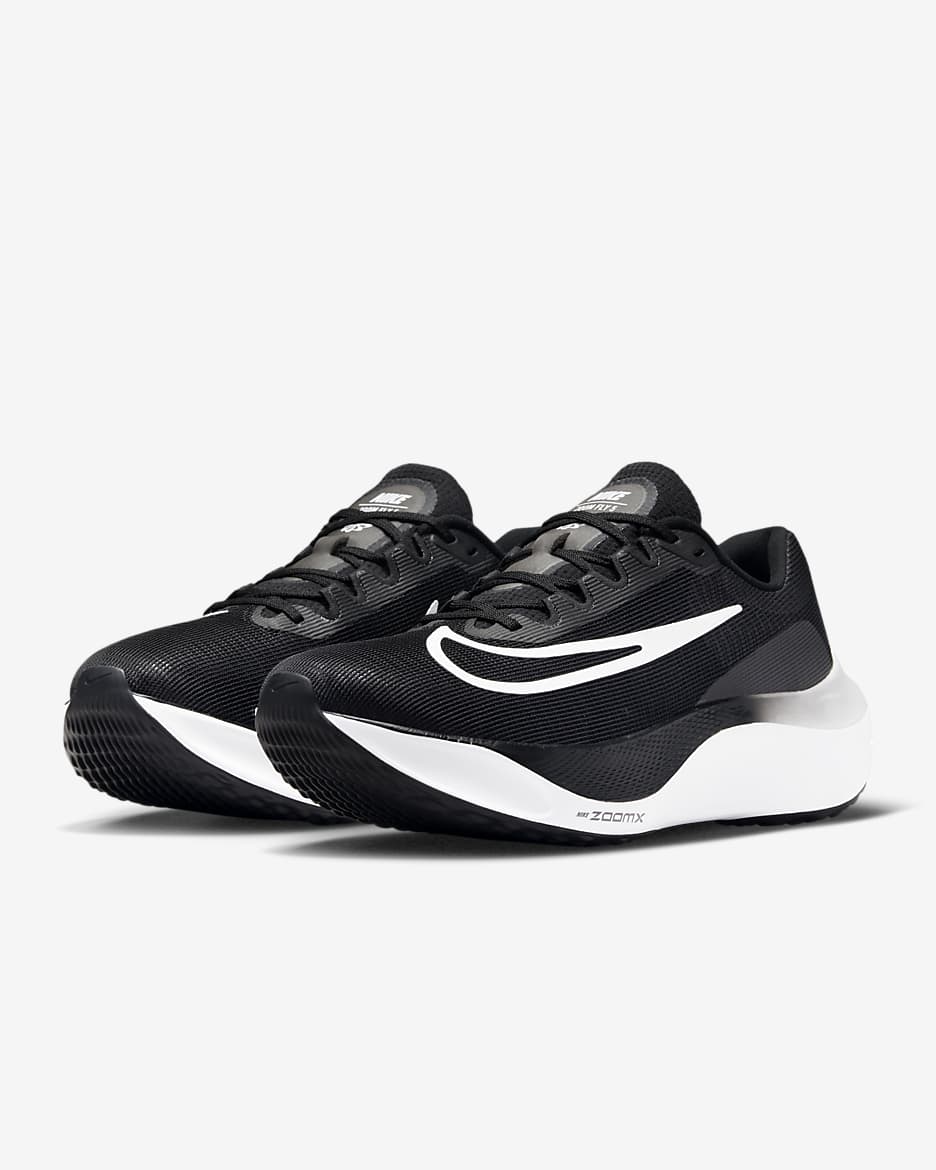 Nike Zoom Fly 5 løpesko for vei til herre - Svart/Hvit