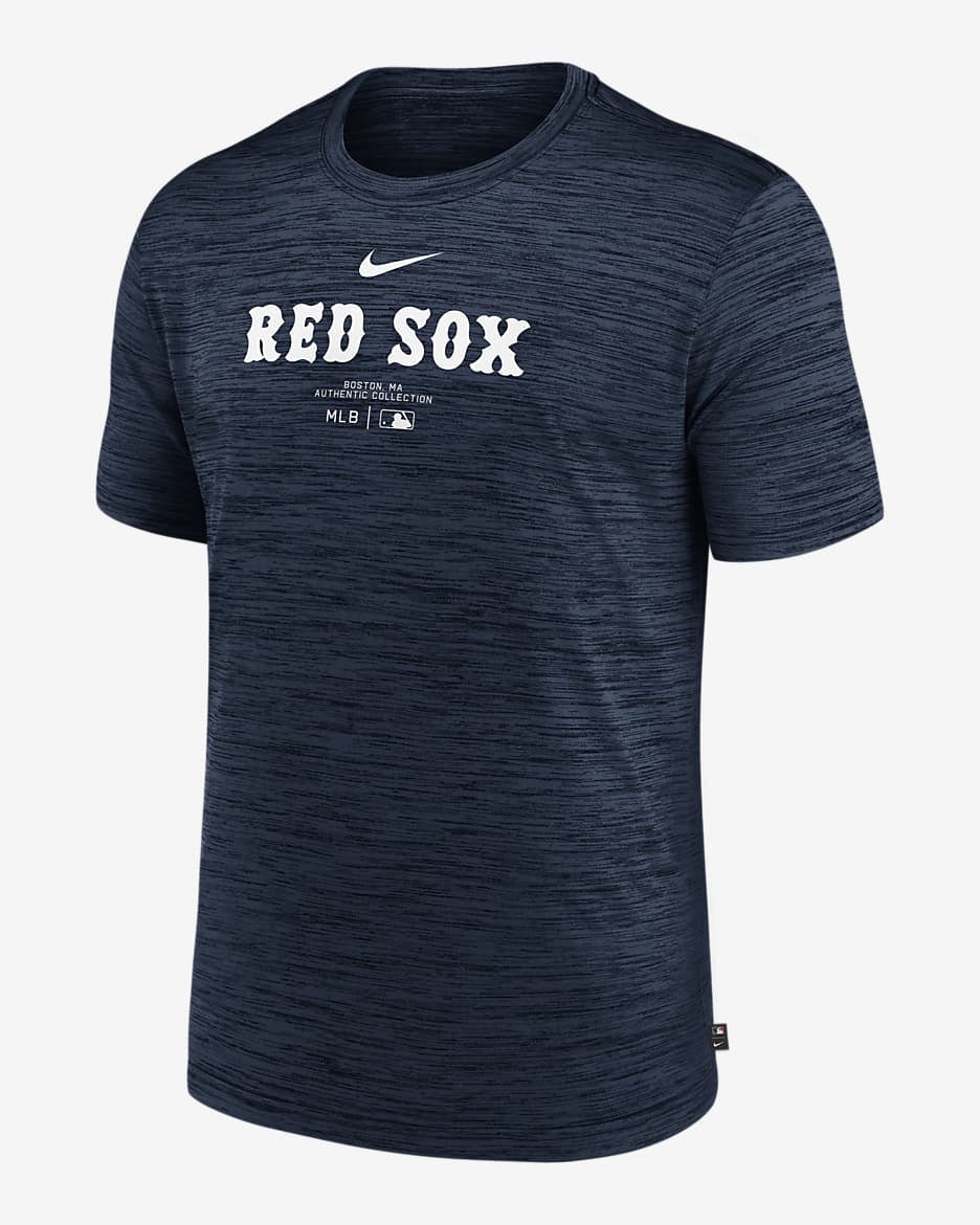 Boston Red Sox Authentic Collection Practice Velocity Men's Nike Dri-FIT MLB T-Shirt - Navy