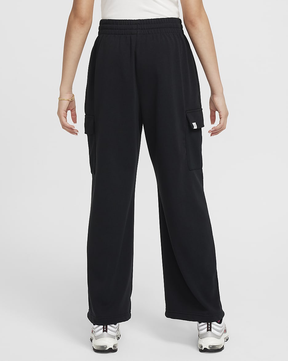 Pantaloni oversize in fleece Dri-FIT Nike Sportswear – Bambina/Ragazza - Nero