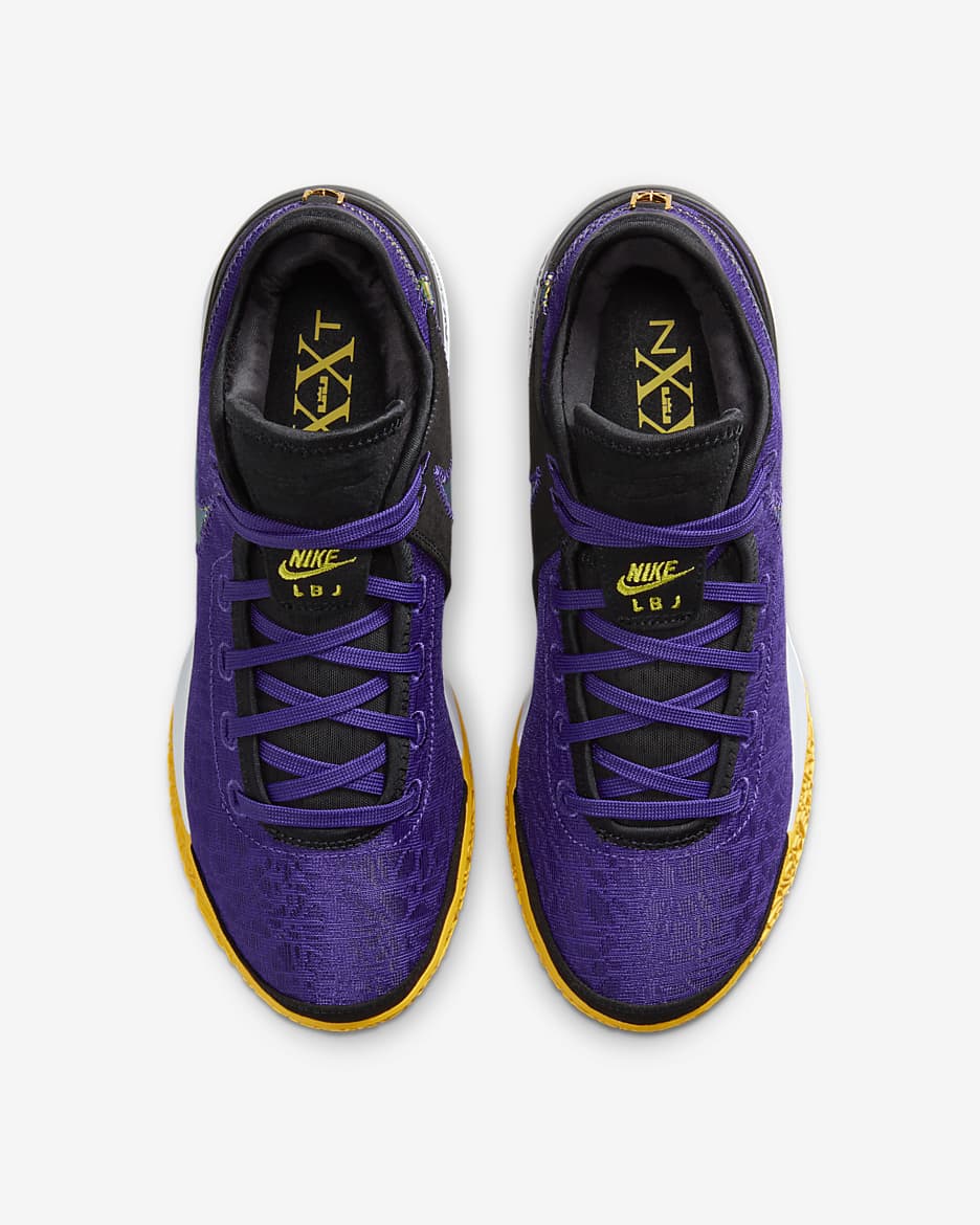 LeBron NXXT Gen Basketball Shoes - Court Purple/Light Thistle Heather/University Gold/Black