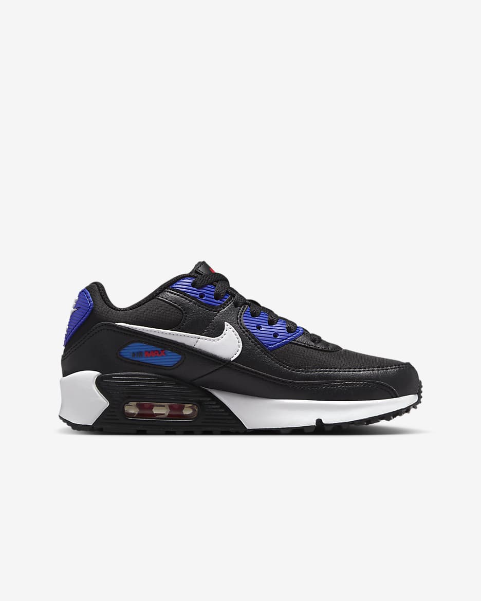 Buty dla dużych dzieci Nike Air Max 90 Next Nature - Czerń/University Red/Racer Blue/Biel