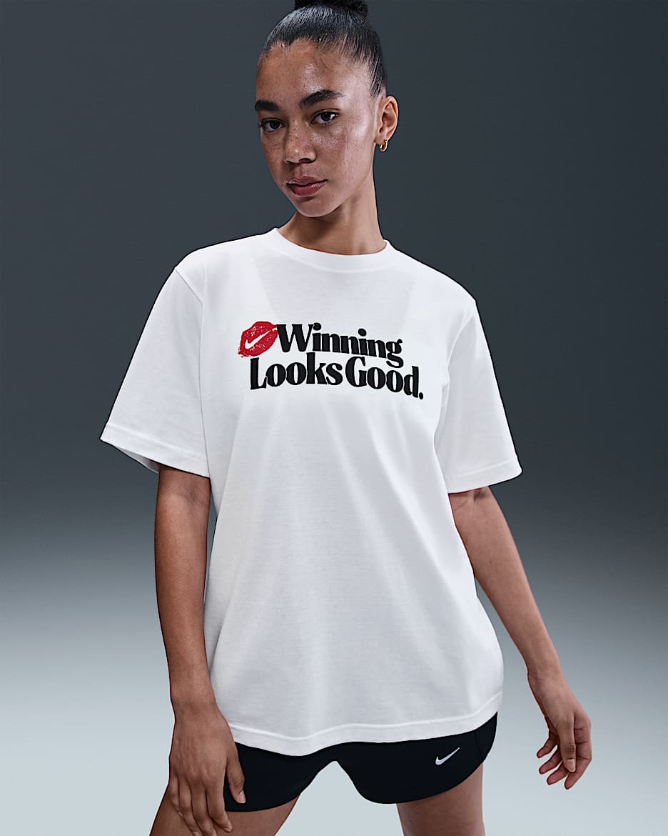 Playera para mujer Nike Essential - Blanco