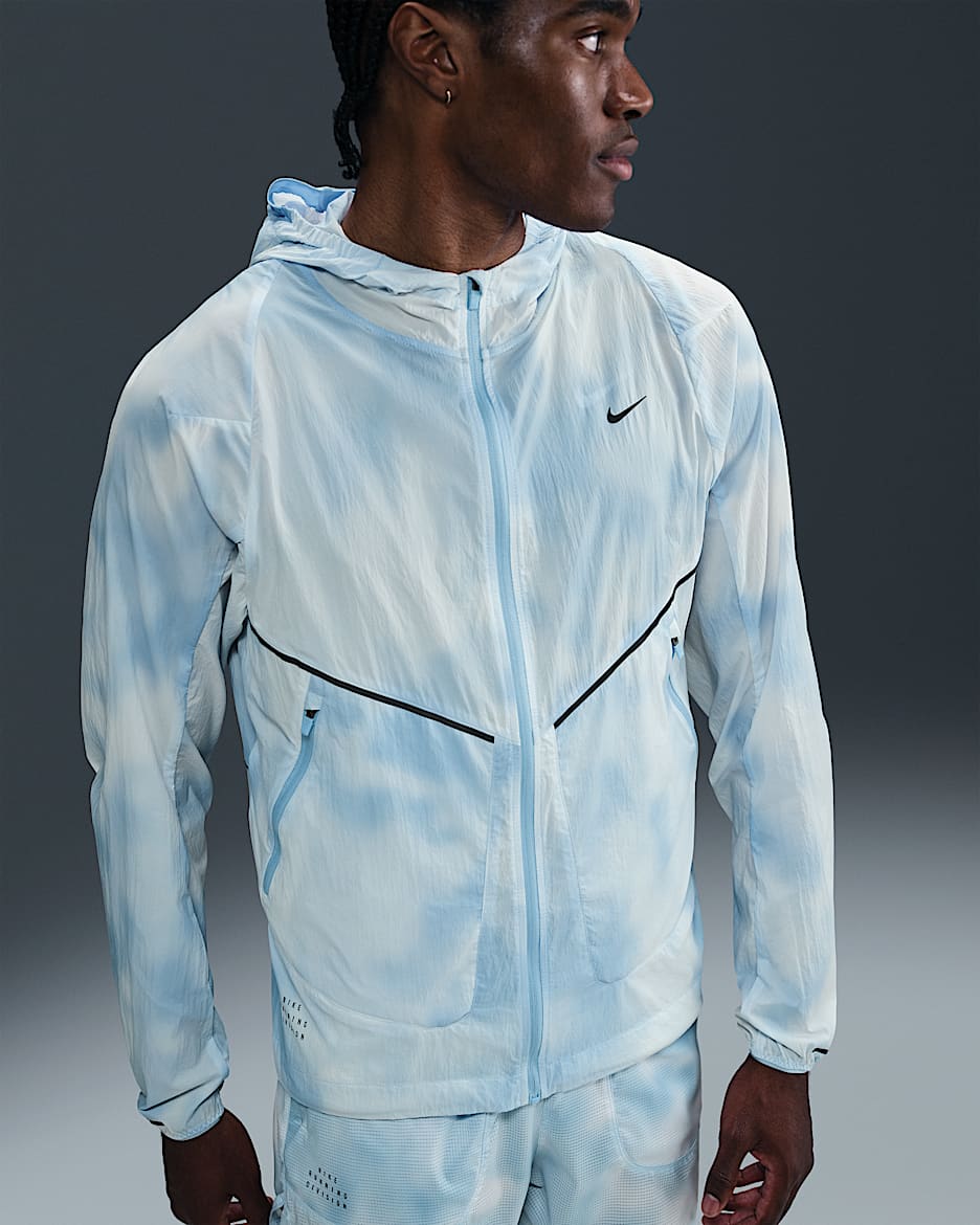 Nike Running Division UV-løbejakke til mænd - Psychic Blue