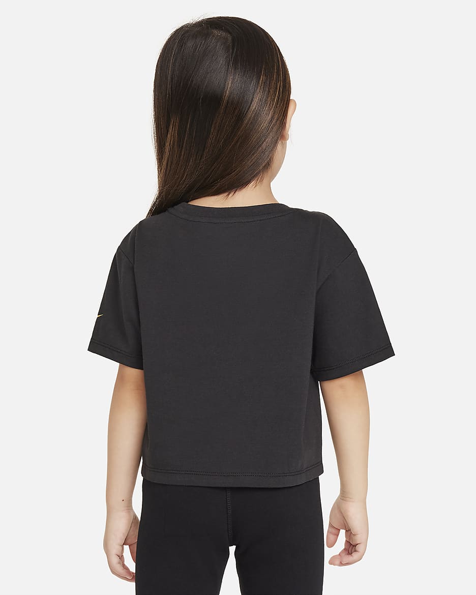 Nike Shine Boxy Tee Toddler T-Shirt - Black