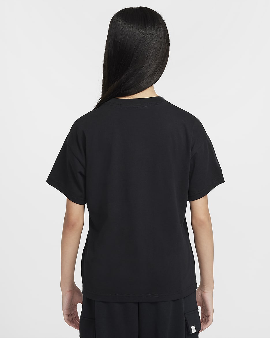 Nike Sportswear Big Kids' (Girls') T-Shirt - Black