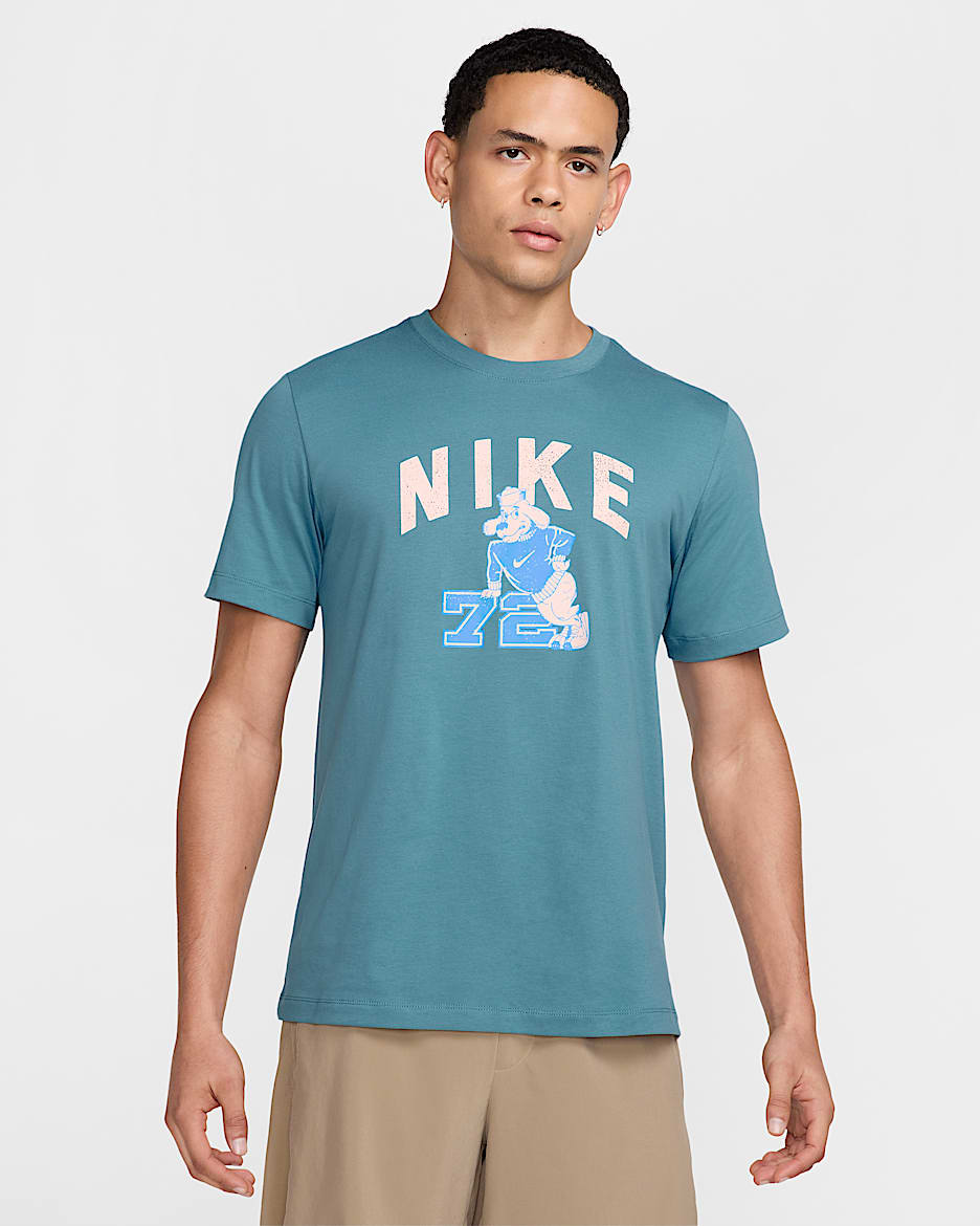 Nike Men's Fitness T-Shirt - Smokey Blue