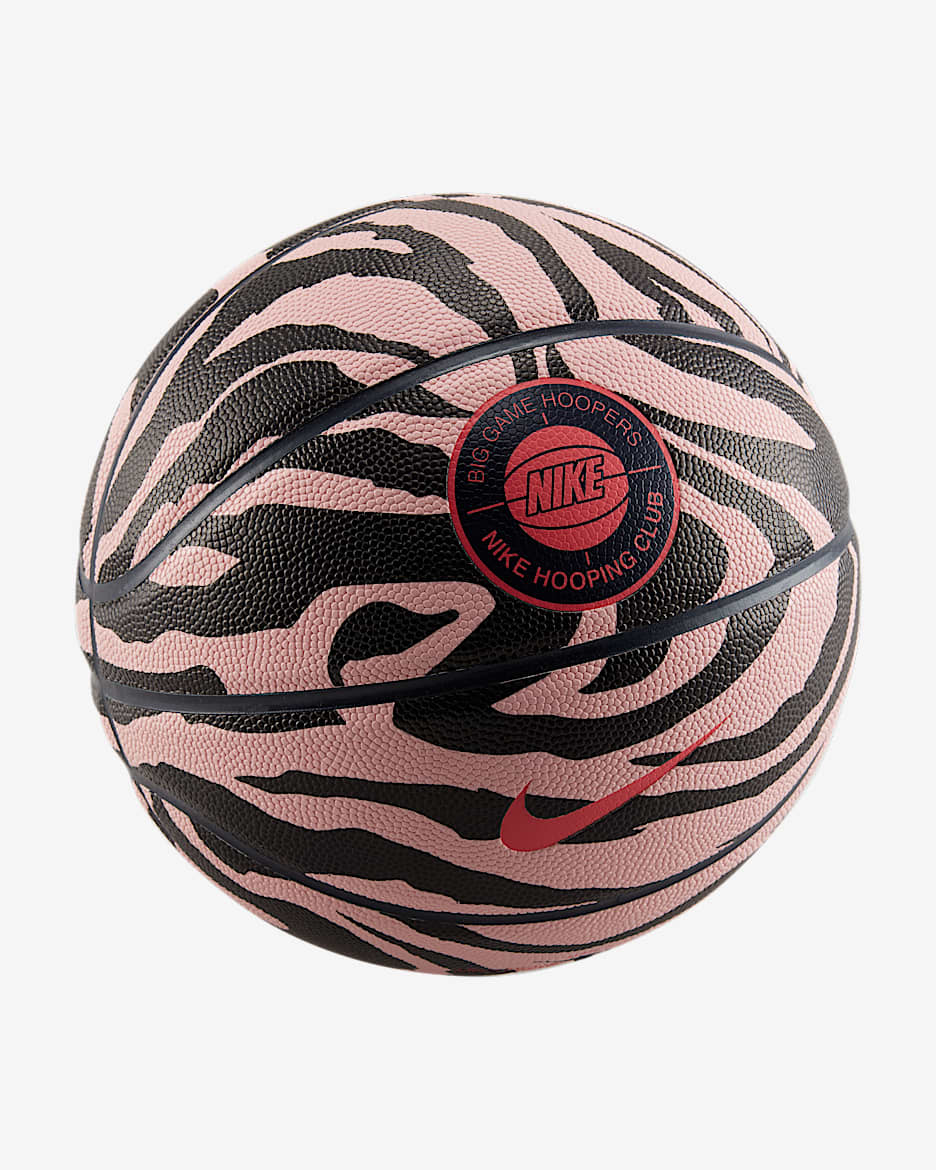 Balón de básquetbol de 8 paneles Nike Premium Energy - Flor rosa/Negro/Obsidiana/Coral marino