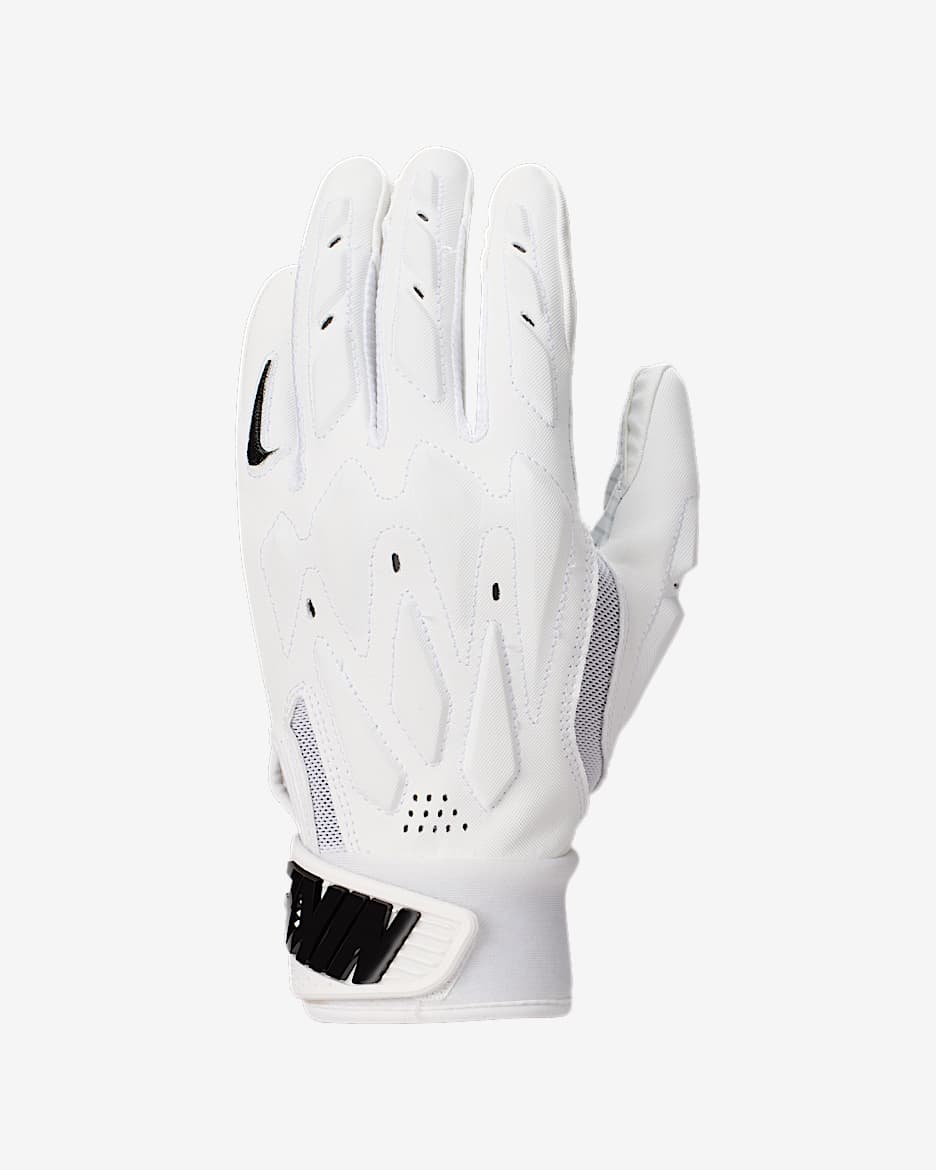 Guantes de fútbol americano para niños talla grande (1 par) Nike D-Tack 7.0 - Blanco