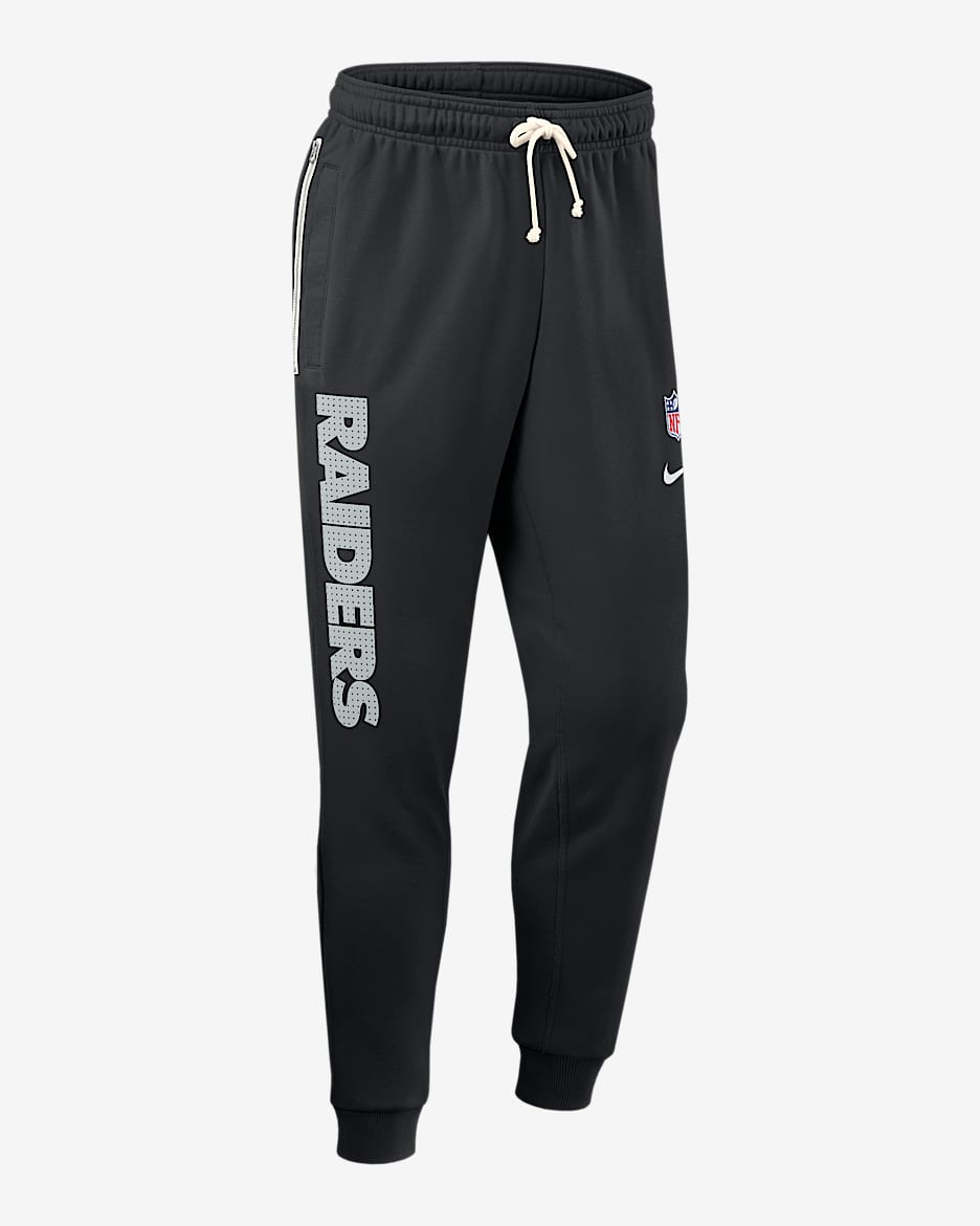 Las Vegas Raiders Ground Game Sideline Men's Nike Dri-FIT NFL Taper Pants - Black