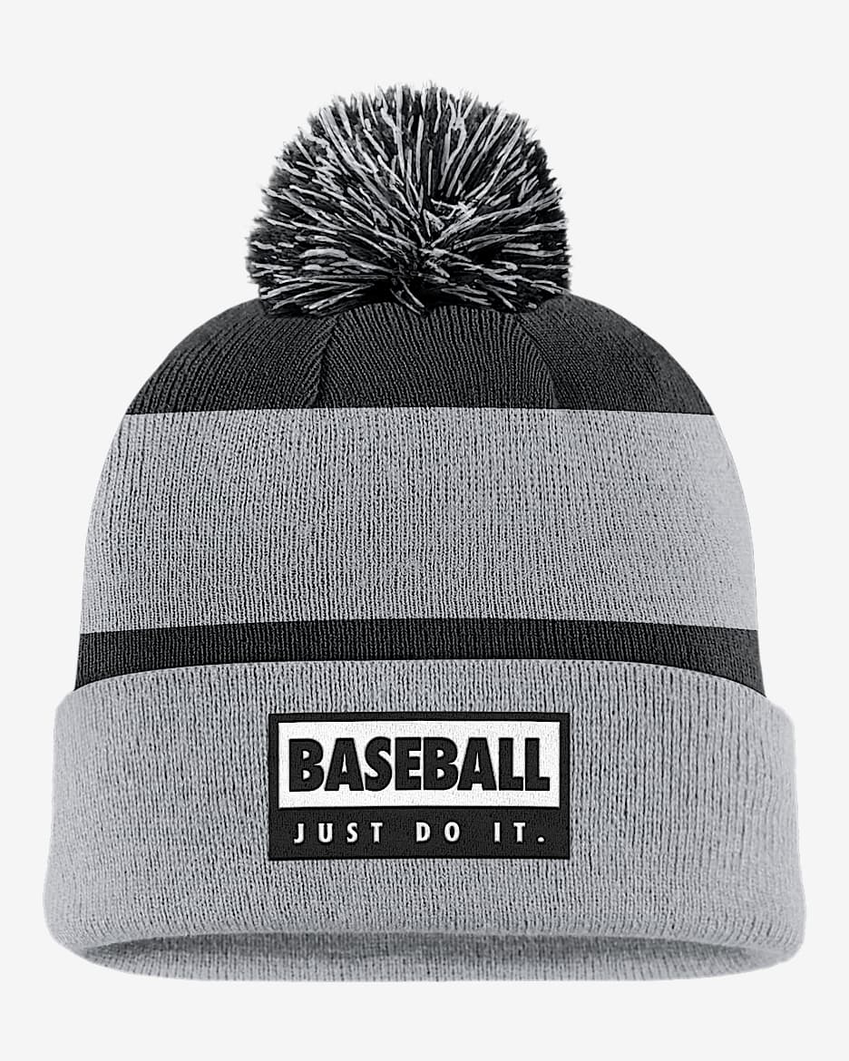 Nike Swoosh Peak Baseball Beanie - Wolf Grey