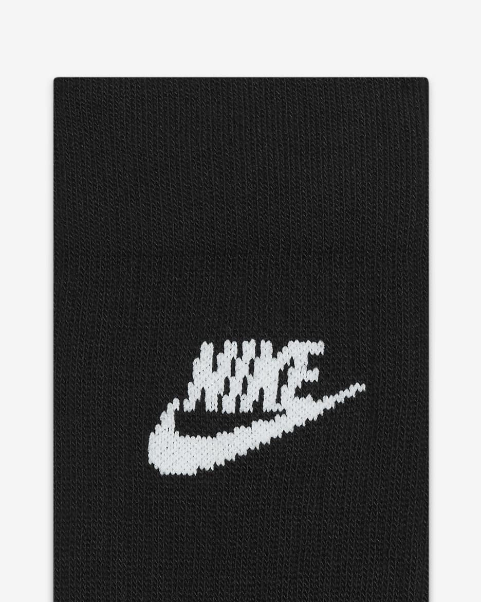 Calze di media lunghezza Nike Sportswear Everyday Essential (3 paia) - Nero/Bianco