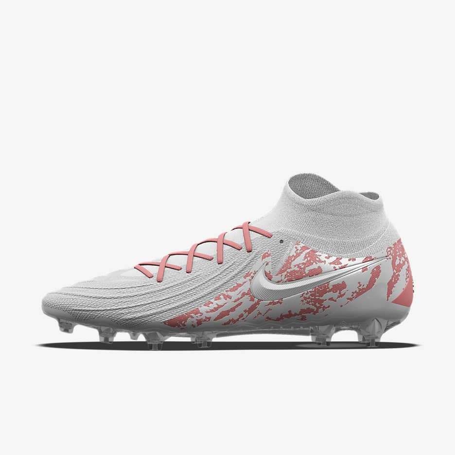 Nike Phantom Luna 2 Elite By You Custom AG-Pro High-Top Football Boot - White/White
