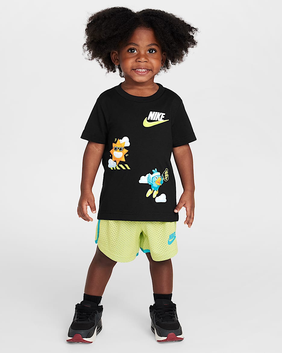 Nike Toddler Just Believe 2-Piece Dri-FIT Shorts Set - Limelight