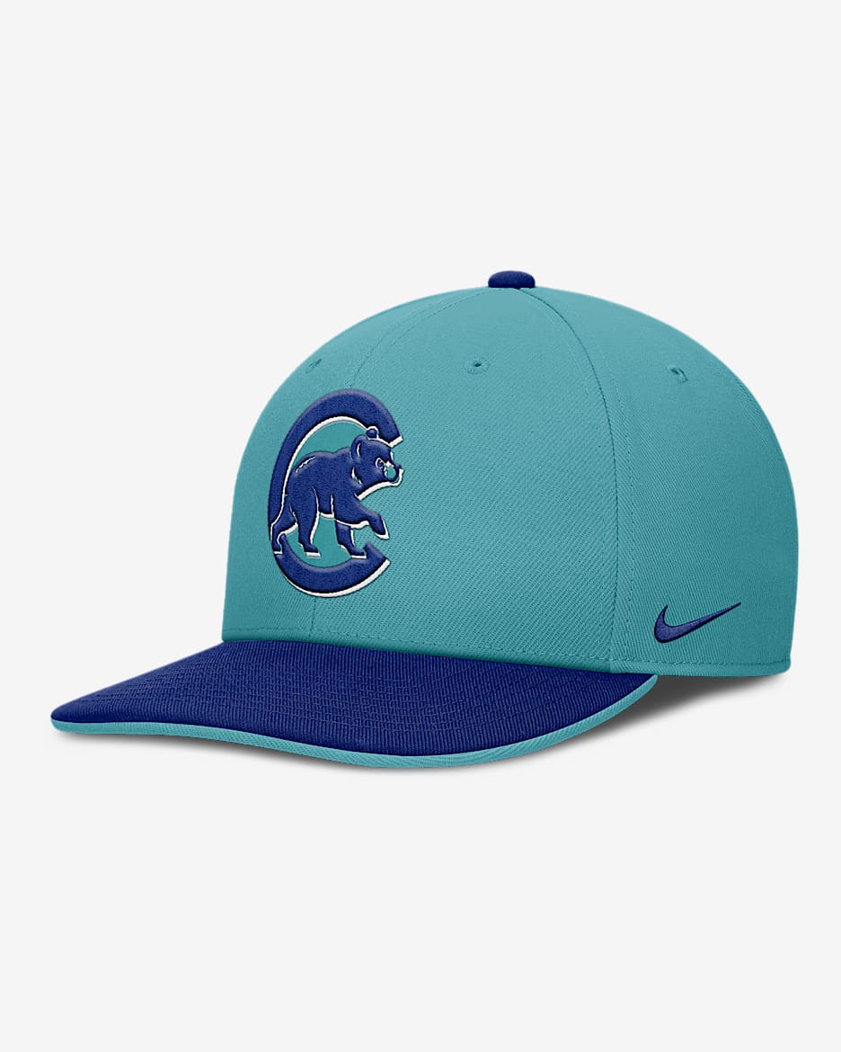 Chicago Cubs Pro Men's Nike Dri-FIT MLB Adjustable Hat - Turquoise/Royal