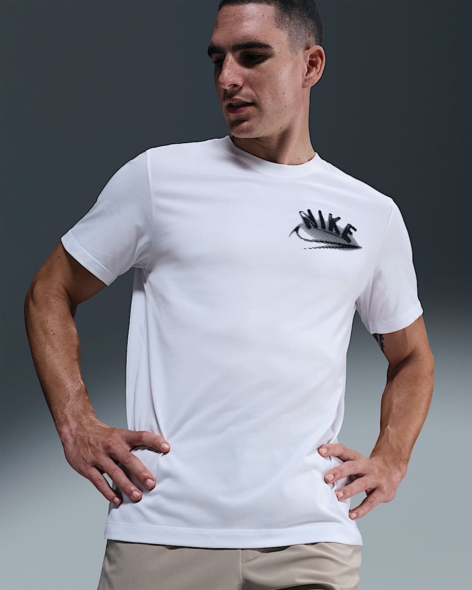 Playera de fitness Nike Dri-FIT para hombre - Blanco