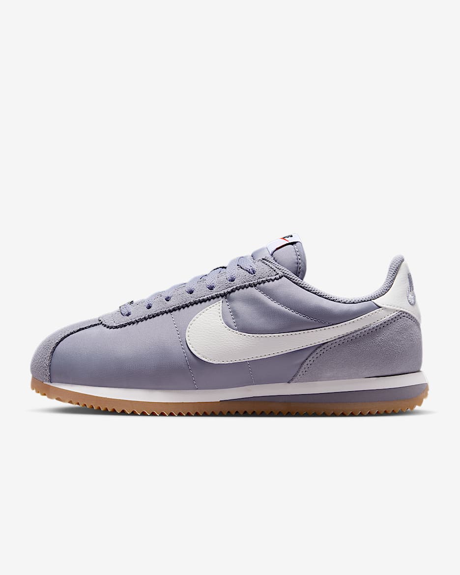 Nike Cortez Textile Shoes - Cement Grey/Gum Light Brown/Safety Orange/Sail