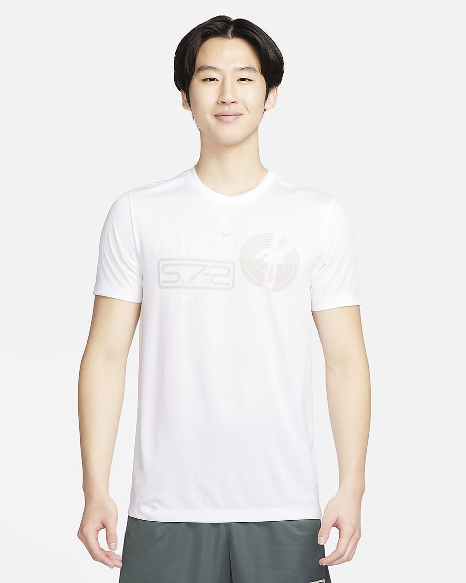 Nike Men's Dri-FIT Fitness T-Shirt - White