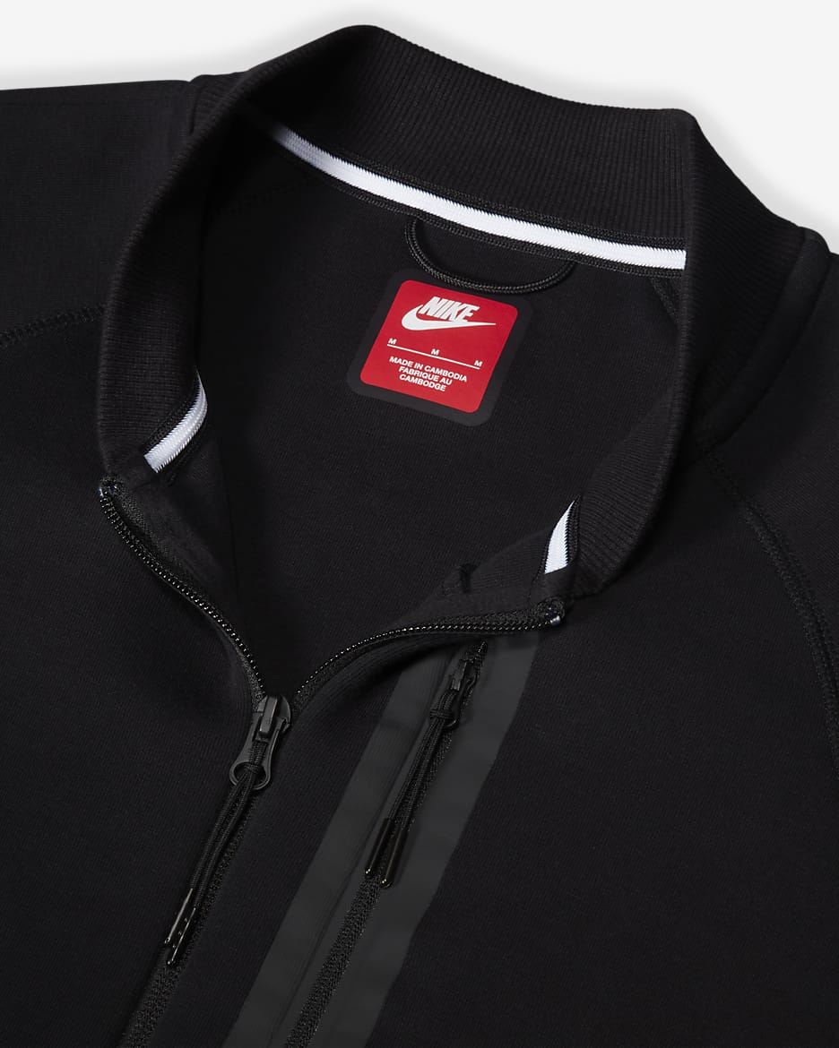 Nike Sportswear Tech Fleece bomberjack voor heren - Zwart/Zwart