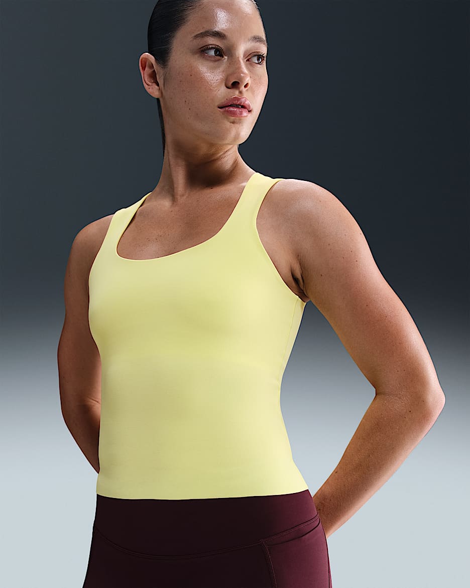 Nike Zenvy Women's Dri-FIT Tank Top - Light Citron