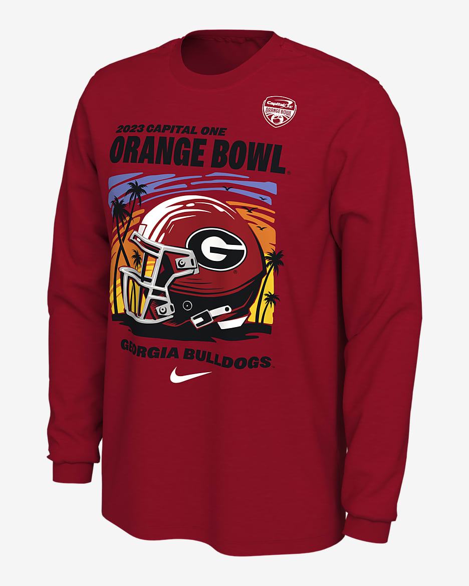Georgia Men's Nike College T-Shirt - University Red