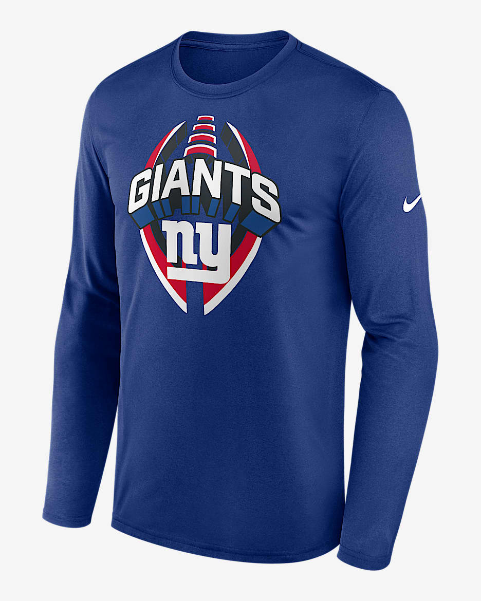 New York Giants Legend Icon Men's Nike Dri-FIT NFL Long-Sleeve T-Shirt - Blue